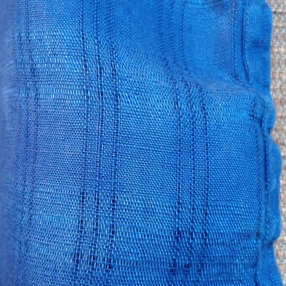 Sag Harbor Blue 100% Linen Tank Top - Picture 3 of 4